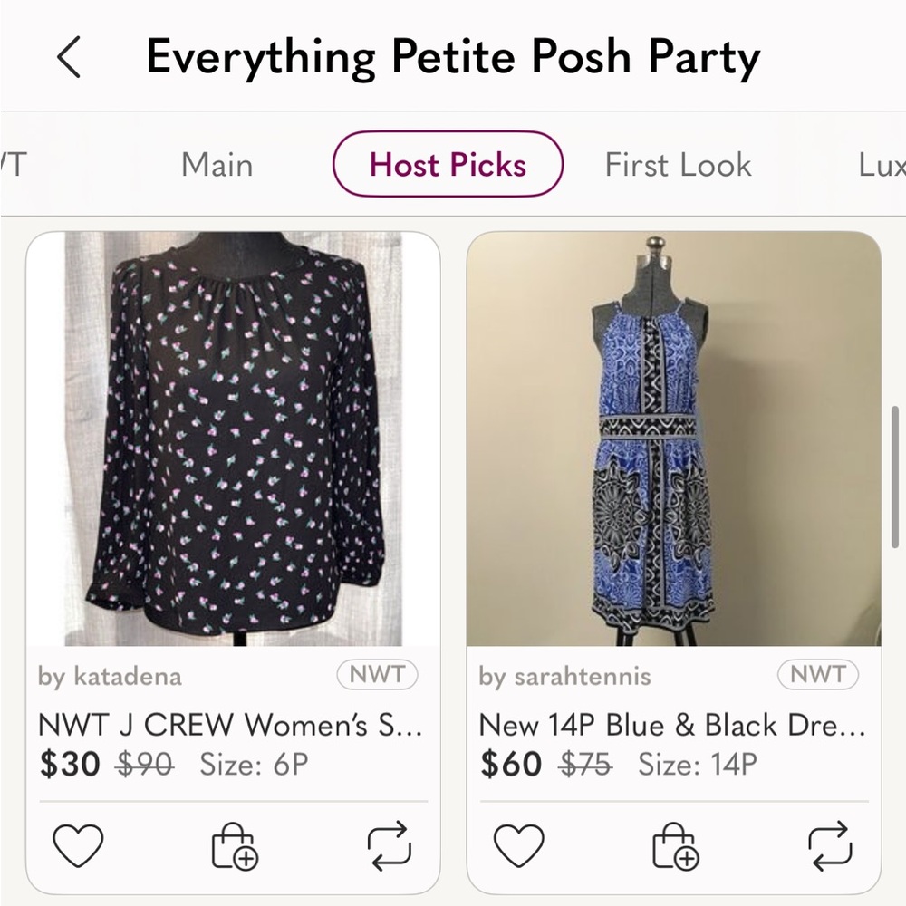 🎉HP🎉New 14P Blue & Black Dress London Times 14 Petite - Picture 5 of 5